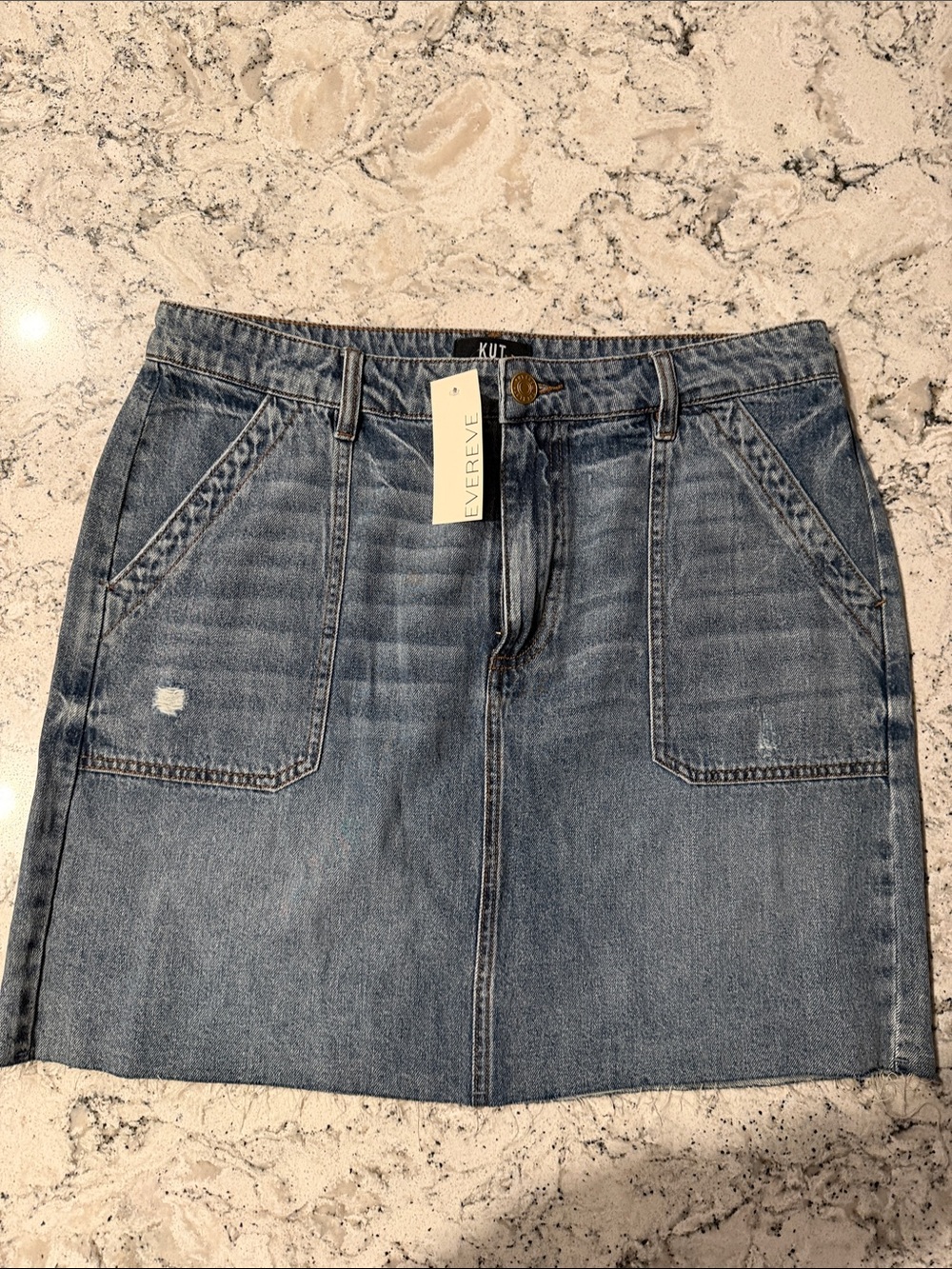 Kut from the Kloth Light Blue Denim Skirt - Blue